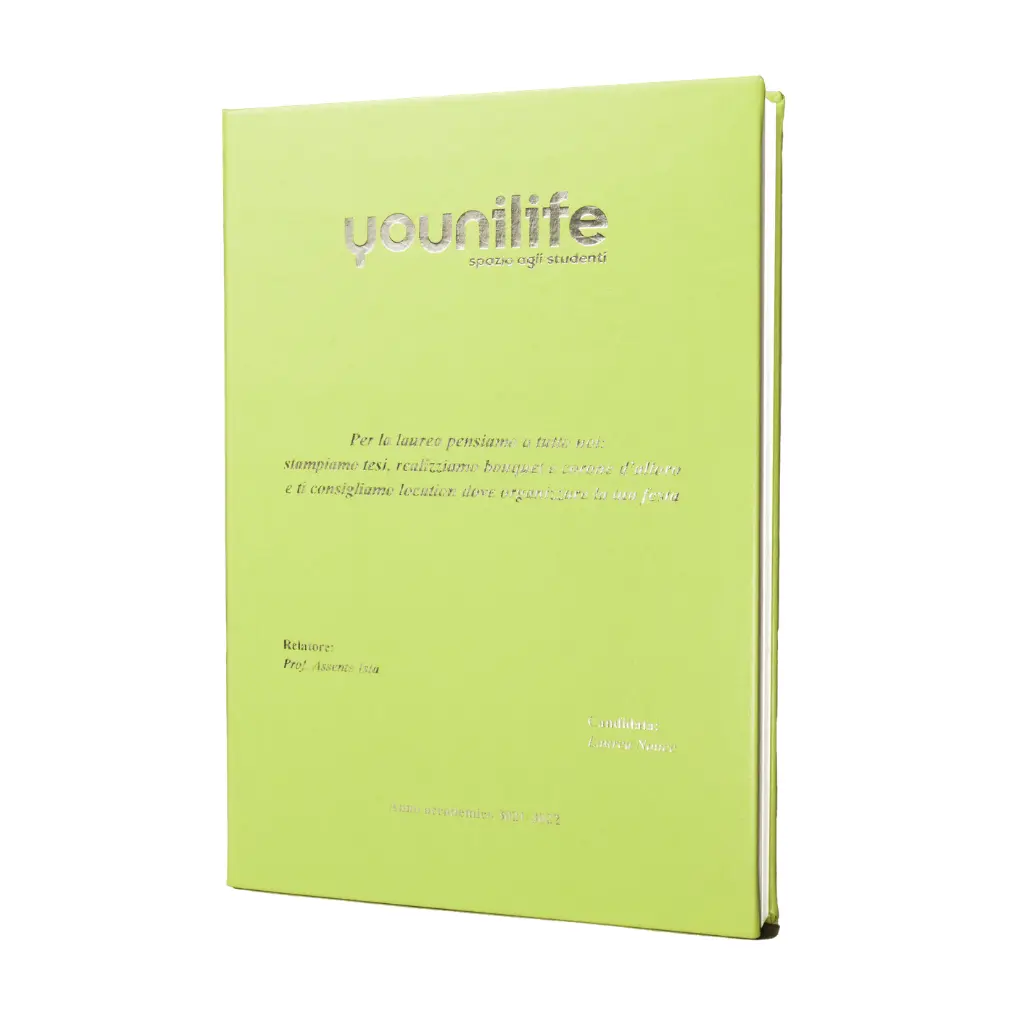 Tesi di laurea verde lime