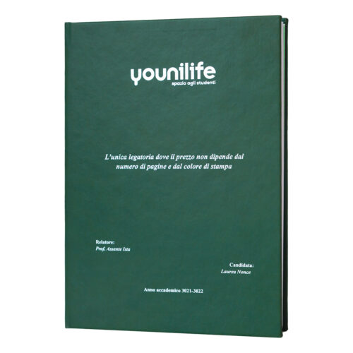 Tesi di laurea verde scuro