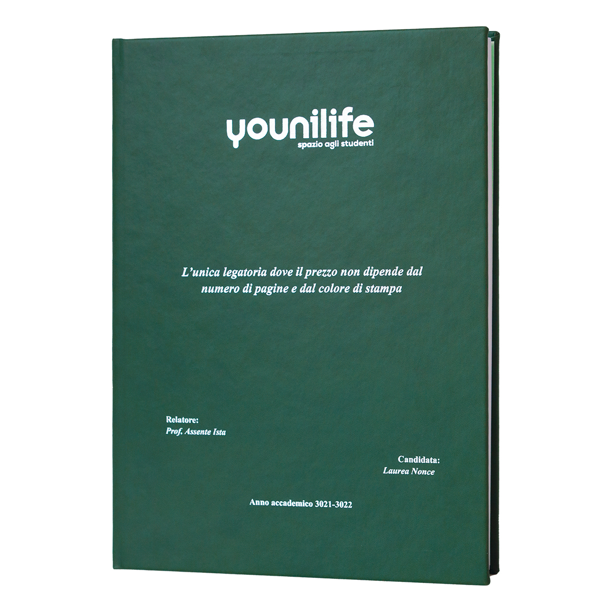 Tesi di laurea verde scuro